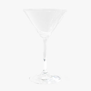 Connoisseur Martini Glass. A single martini glass shown on off white background. Shop barware, serveware, and bar accessories online at blueigloo.ca