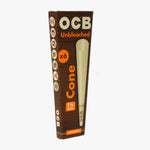Load image into Gallery viewer, OCB Virgin Unbleached Pre-rolled Cone-6 pk. Single product package shown. Size: 1/14. Shop smoking accessories &amp; rolling papers online at blueigloo.ca
